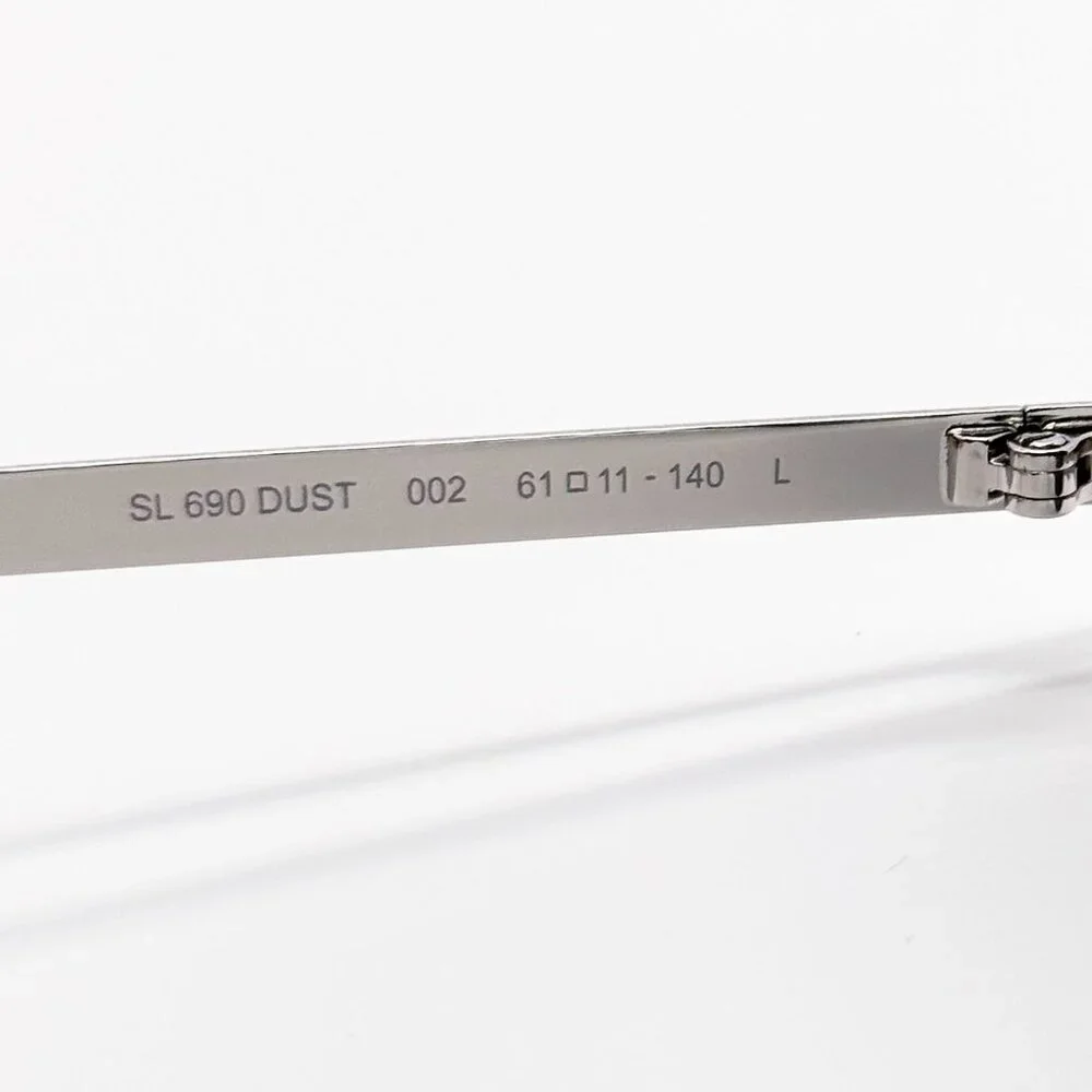 NEW SAINT LAURENT SUNGLASSES SL690 DUST 002 MEN SILVER EYEWEAR SL 690 DUST 002